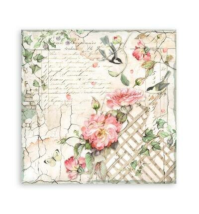 Stamperia Papierblok Klein Enkelzijdig &ndash; House of Roses SBBSXB11