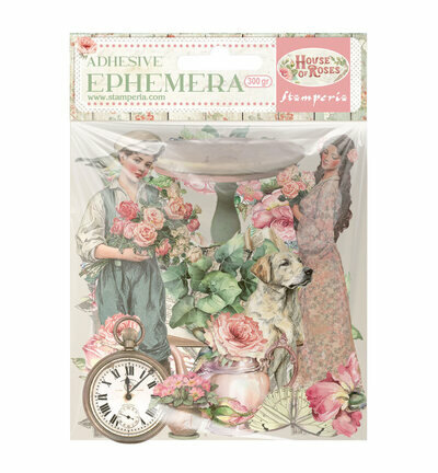 Stamperia Decoratieve Ephemera &ndash; House of Roses DFLCT80