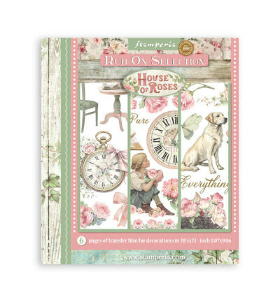 Stamperia Rub-On Selectie &ndash; House of Roses DFLRBXG06