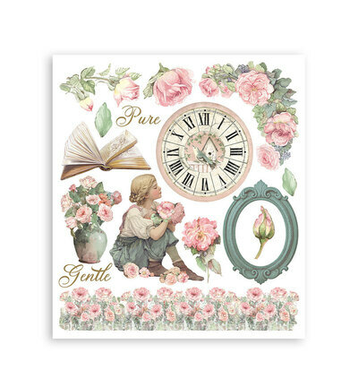 Stamperia Rub-On Selectie &ndash; House of Roses DFLRBXG06
