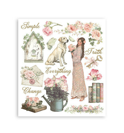 Stamperia Rub-On Selectie &ndash; House of Roses DFLRBXG06