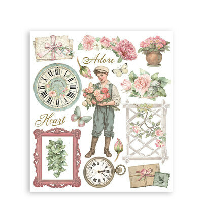 Stamperia Rub-On Selectie &ndash; House of Roses DFLRBXG06