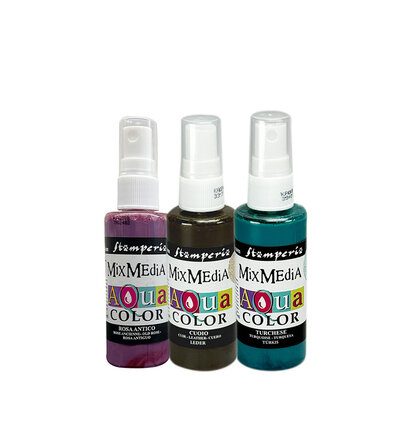 Stamperia Aquacolor Selectie &ndash; Gardens of Time 3 Colours KAQXTM