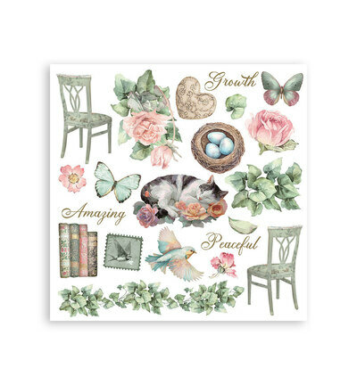 Stamperia Rub-On Kit &ndash; House of Roses DFLRBX13