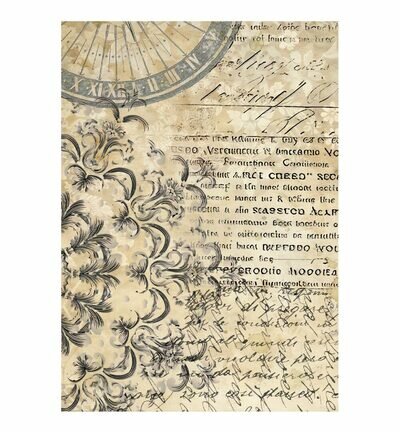 Stamperia Rice Paper Achtergronden A6 Selectie &ndash; Gardens of Time DFSAK6053