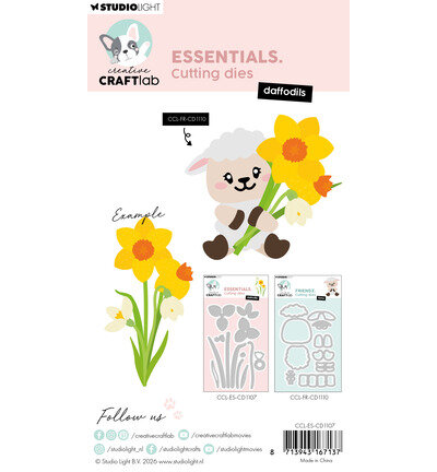 Studio Light Stansmallen &ndash; Daffodils Essentials nr. 1107 CCL-ES-CD1107