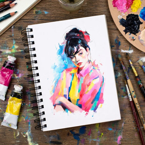 Cosmic Shimmer Aanpasbaar art journal - Heavyweight A5 300 gsm 20-10003-CW300