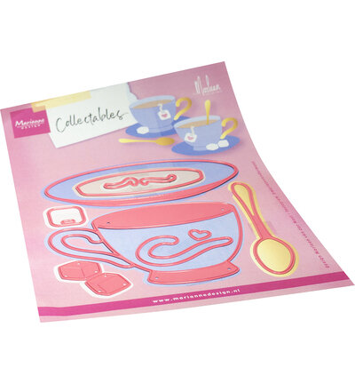 Marianne Design Collectables &ndash; Cup &amp; Saucer by Marleen COL1586