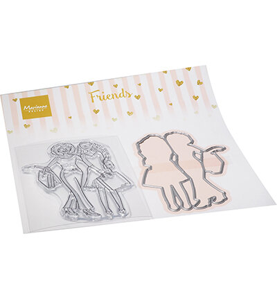 Marianne Design Clear Stamps &amp; dies, Friends CS1094