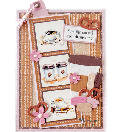 Marianne Design Knipvel A4 &ndash; Stamps Coffee &amp; Tea VK9647