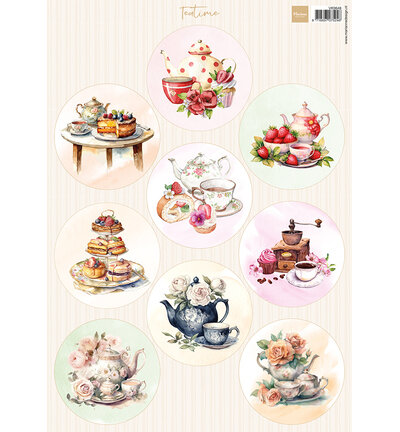 Marianne Design Knipvel A4 &ndash; Circles Teatime VK9648