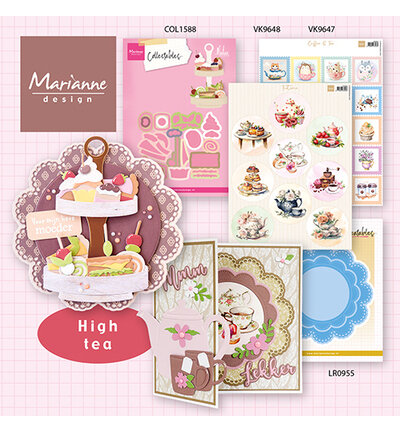 Marianne Design Knipvel A4 &ndash; Circles Teatime VK9648