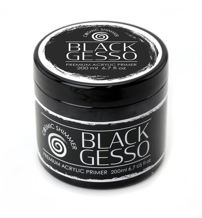 Cosmic Shimmer Premium gesso - Zwart 200ml 50-GS0002-200