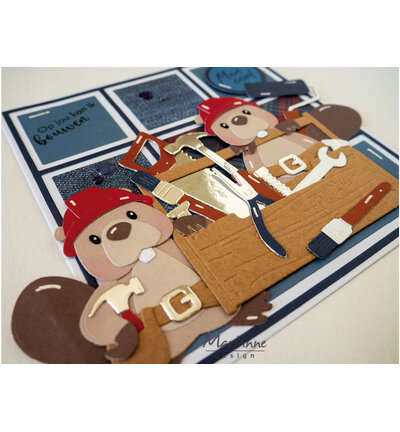 Marianne Design Collectable Eline's animals - Bever COL1590