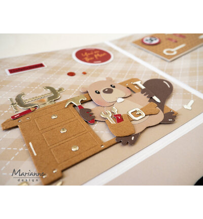 Marianne Design Collectable Eline's animals - Bever COL1590