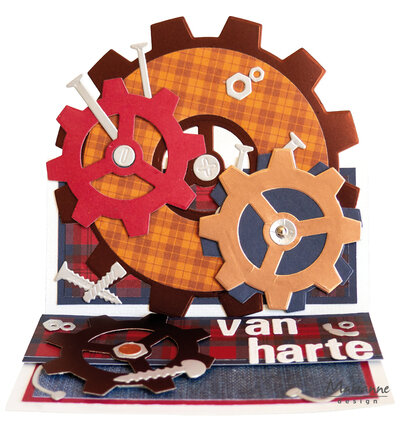 Marianne Design Craftable Punch die XL - Nuts &amp; bolts CR1736
