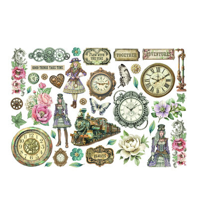 Stamperia Ephemera &ndash; Gardens of Time DFLCT78