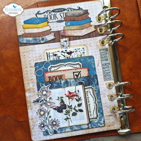 Elizabeth Craft Designs Rest &amp; Relaxation Stamp and Die Set Book Lover by Everyday Memories (CSD453)