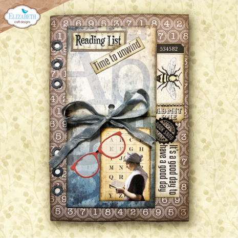 Elizabeth Craft Designs Rest &amp; Relaxation Stamp and Die Set Book Lover by Everyday Memories (CSD453)
