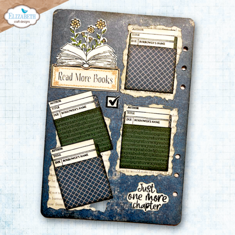 Elizabeth Craft Designs Rest &amp; Relaxation Stamp and Die Set Book Lover by Everyday Memories (CSD453)