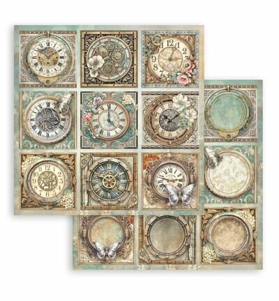 Stamperia Papierblok Klein &ndash; Gardens of Time Backgrounds SBBS141