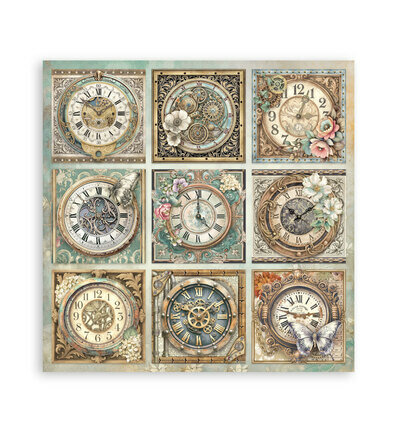 Stamperia Papierblok Klein &ndash; Gardens of Time Backgrounds SBBS141