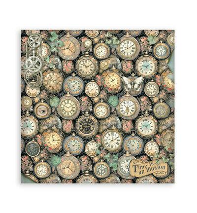 Stamperia Papierblok Klein &ndash; Gardens of Time Backgrounds SBBS141