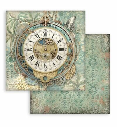 Stamperia Papierblok Klein &ndash; Gardens of Time Backgrounds SBBS141