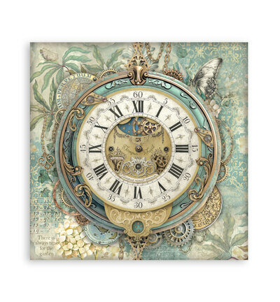 Stamperia Papierblok Klein &ndash; Gardens of Time Backgrounds SBBS141