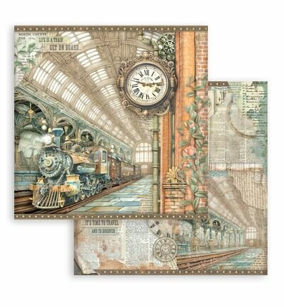 Stamperia Papierblok Klein &ndash; Gardens of Time Backgrounds SBBS141