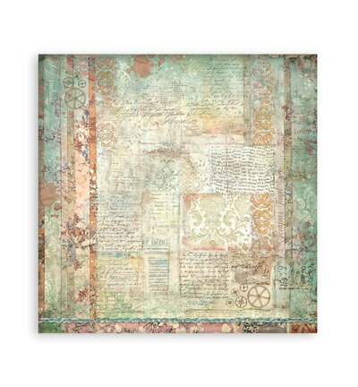 Stamperia Papierblok Klein &ndash; Gardens of Time Backgrounds SBBS141