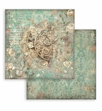 Stamperia Papierblok Klein &ndash; Gardens of Time Backgrounds SBBS142