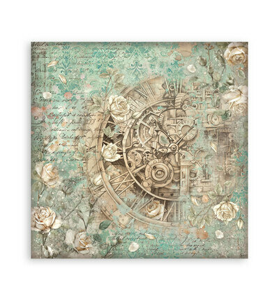 Stamperia Papierblok Klein &ndash; Gardens of Time Backgrounds SBBS142