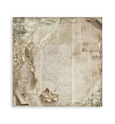 Stamperia Papierblok Klein &ndash; Gardens of Time Backgrounds SBBS142