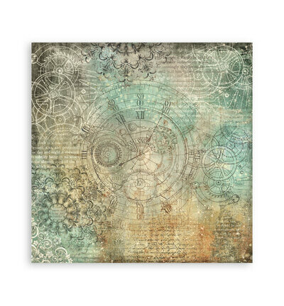 Stamperia Papierblok Klein &ndash; Gardens of Time Backgrounds SBBS142