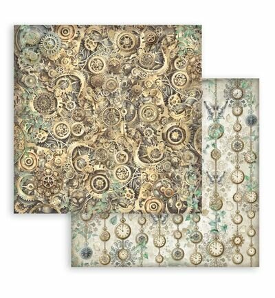 Stamperia Papierblok Klein &ndash; Gardens of Time Backgrounds SBBS142