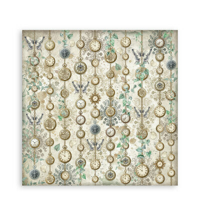 Stamperia Papierblok Klein &ndash; Gardens of Time Backgrounds SBBS142