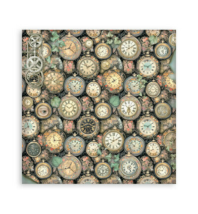 Stamperia Papierblok Klein &ndash; Gardens of Time Backgrounds SBBS142
