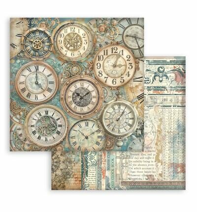 Stamperia Papierblok Klein &ndash; Gardens of Time Backgrounds SBBS142
