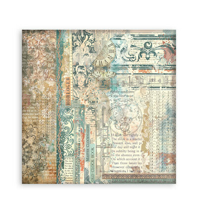 Stamperia Papierblok Klein &ndash; Gardens of Time Backgrounds SBBS142