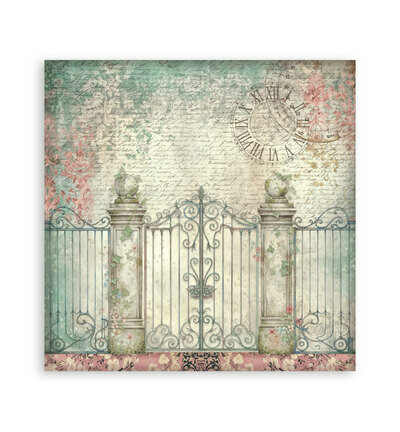 Stamperia Papierblok Klein &ndash; Gardens of Time Backgrounds SBBS142