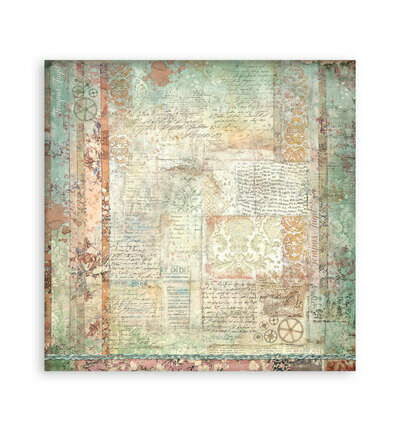Stamperia Papierblok Klein &ndash; Gardens of Time Backgrounds SBBS142