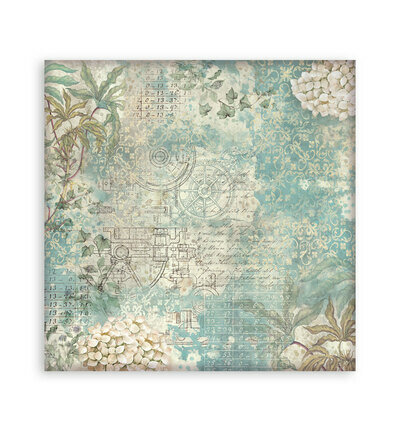 Stamperia Papierblok Klein &ndash; Gardens of Time Backgrounds SBBS142