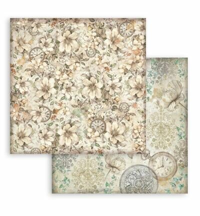 Stamperia Papierblok Klein &ndash; Gardens of Time Backgrounds SBBS142