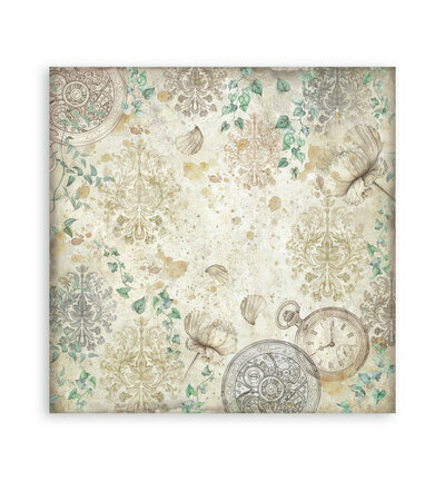 Stamperia Papierblok Klein &ndash; Gardens of Time Backgrounds SBBS142