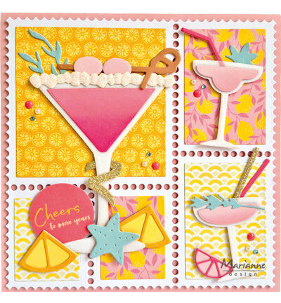 Marianne Design Collectables &ndash; Martini Glass by Marleen COL1592