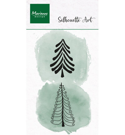 Marianne Design Clear Stamp &ndash; Silhouette Art &ndash; Jolly Trees CS1201