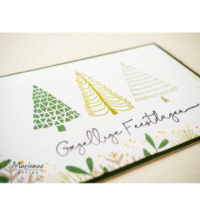 Marianne Design Clear Stamp &ndash; Silhouette Art &ndash; Merry Trees CS1202