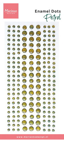 Marianne Design Enamel dots, Petrol PL4543