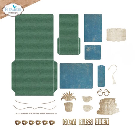Elizabeth Craft Designs Rest &amp; Relaxation Die Library Pockets &amp; Accessories by Everyday Memories (2358)